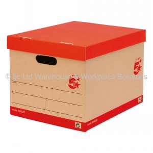 5 Star Office Archive & Storage Boxes Brown 10 Pack